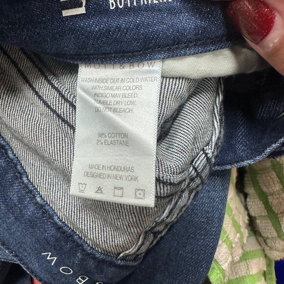 Mott & Bow Boyfriend Jeans W30 L28 | Dark Wash Mid Rise Stretch Denim - Picture 5 of 10